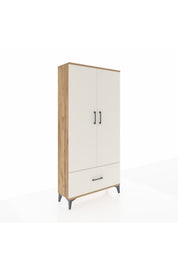 Arges Dolap 4 Raflı Tek Çekmeceli 2 Kapaklı 88x30x182 - S24M016V7A