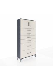 Arges Dolap Tek Raflı 6 Çekmeceli 2 Kapaklı 88x30x182 - S24M017V4A