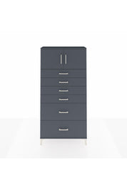 Arges Dolap Tek Raflı 6 Çekmeceli 2 Kapaklı 88x30x182 - S24M017V5A
