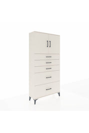 Arges Dolap 2 Raflı 5 Çekmeceli 2 Kapaklı 88x30x182 - S24M018V1A