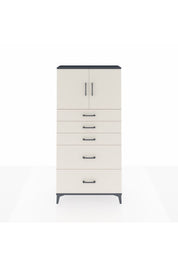 Arges Dolap 2 Raflı 5 Çekmeceli 2 Kapaklı 88x30x182 - S24M018V4A