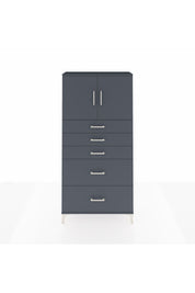 Arges Dolap 2 Raflı 5 Çekmeceli 2 Kapaklı 88x30x182 - S24M018V5A