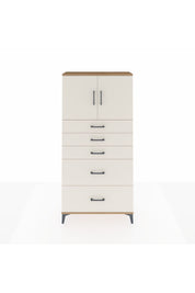 Arges Dolap 2 Raflı 5 Çekmeceli 2 Kapaklı 88x30x182 - S24M018V7A