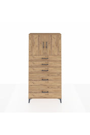 Arges Dolap 2 Raflı 5 Çekmeceli 2 Kapaklı 88x30x182 - S24M018V9A