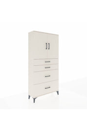 Arges Dolap 2 Raflı 4 Çekmeceli 2 Kapaklı 88x30x182 - S24M019V1A