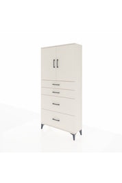 Arges Dolap 2 Raflı 4 Çekmeceli 2 Kapaklı 88x30x182 - S24M019V1A
