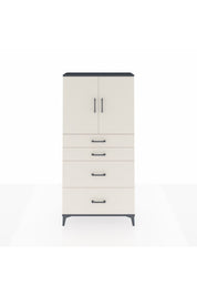 Arges Dolap 2 Raflı 4 Çekmeceli 2 Kapaklı 88x30x182 - S24M019V4A