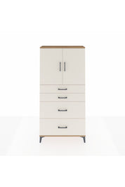 Arges Dolap 2 Raflı 4 Çekmeceli 2 Kapaklı 88x30x182 - S24M019V7A