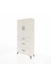 Arges Dolap 3 Raflı 3 Çekmeceli 2 Kapaklı 88x30x182 - S24M020V1A