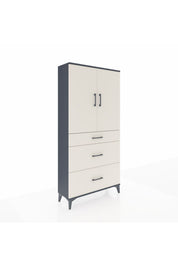 Arges Dolap 3 Raflı 3 Çekmeceli 2 Kapaklı 88x30x182 - S24M020V4A