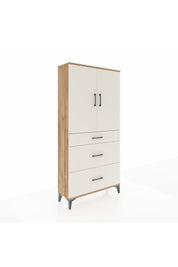 Arges Dolap 3 Raflı 3 Çekmeceli 2 Kapaklı 88x30x182 - S24M020V7A