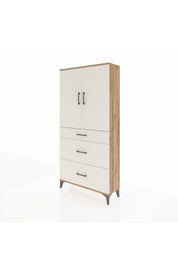 Arges Dolap 3 Raflı 3 Çekmeceli 2 Kapaklı 88x30x182 - S24M020V7A