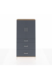 Arges Dolap 3 Raflı 3 Çekmeceli 2 Kapaklı 88x30x182 - S24M020V8A