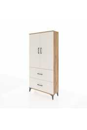 Arges Dolap 3 Raflı 2 Çekmeceli 2 Kapaklı 88x30x182 - S24M021V7A