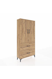 Arges Dolap 3 Raflı 2 Çekmeceli 2 Kapaklı 88x30x182 - S24M021V9A