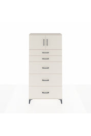 Arges Dolap Tek Raflı 5 Çekmeceli 2 Kapaklı 88x30x182 - S24M022V1A
