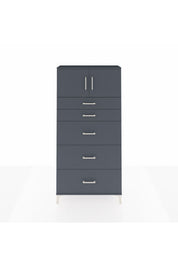 Arges Dolap Tek Raflı 5 Çekmeceli 2 Kapaklı 88x30x182 - S24M022V5A