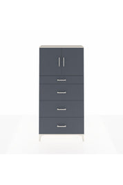Arges Dolap 2 Raflı 4 Çekmeceli 2 Kapaklı 88x30x182 - S24M023V2A