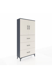 Arges Dolap 2 Raflı 3 Çekmeceli 2 Kapaklı 88x30x182 - S24M024V4A