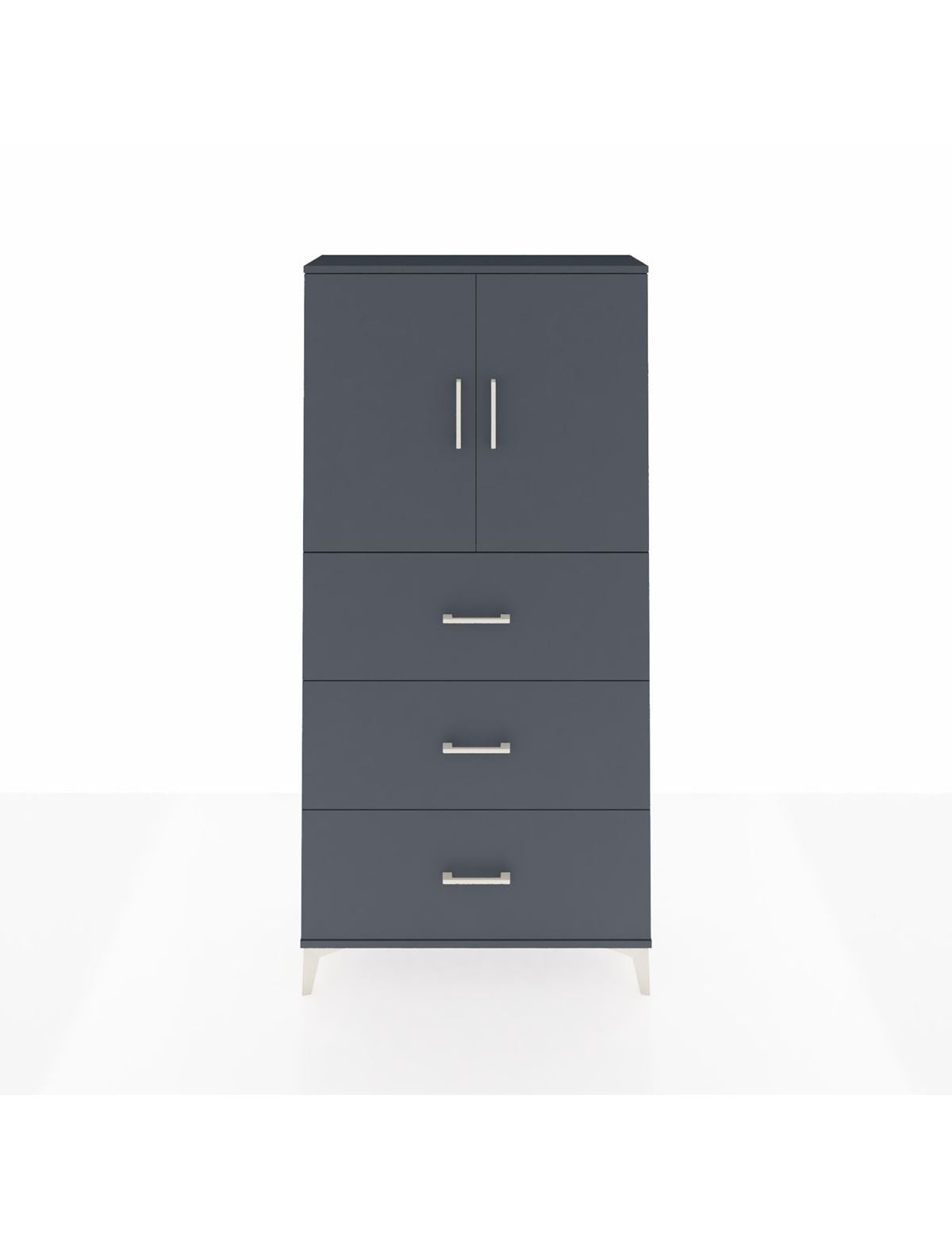 Arges Dolap 2 Raflı 3 Çekmeceli 2 Kapaklı 88x30x182 - S24M024V5A