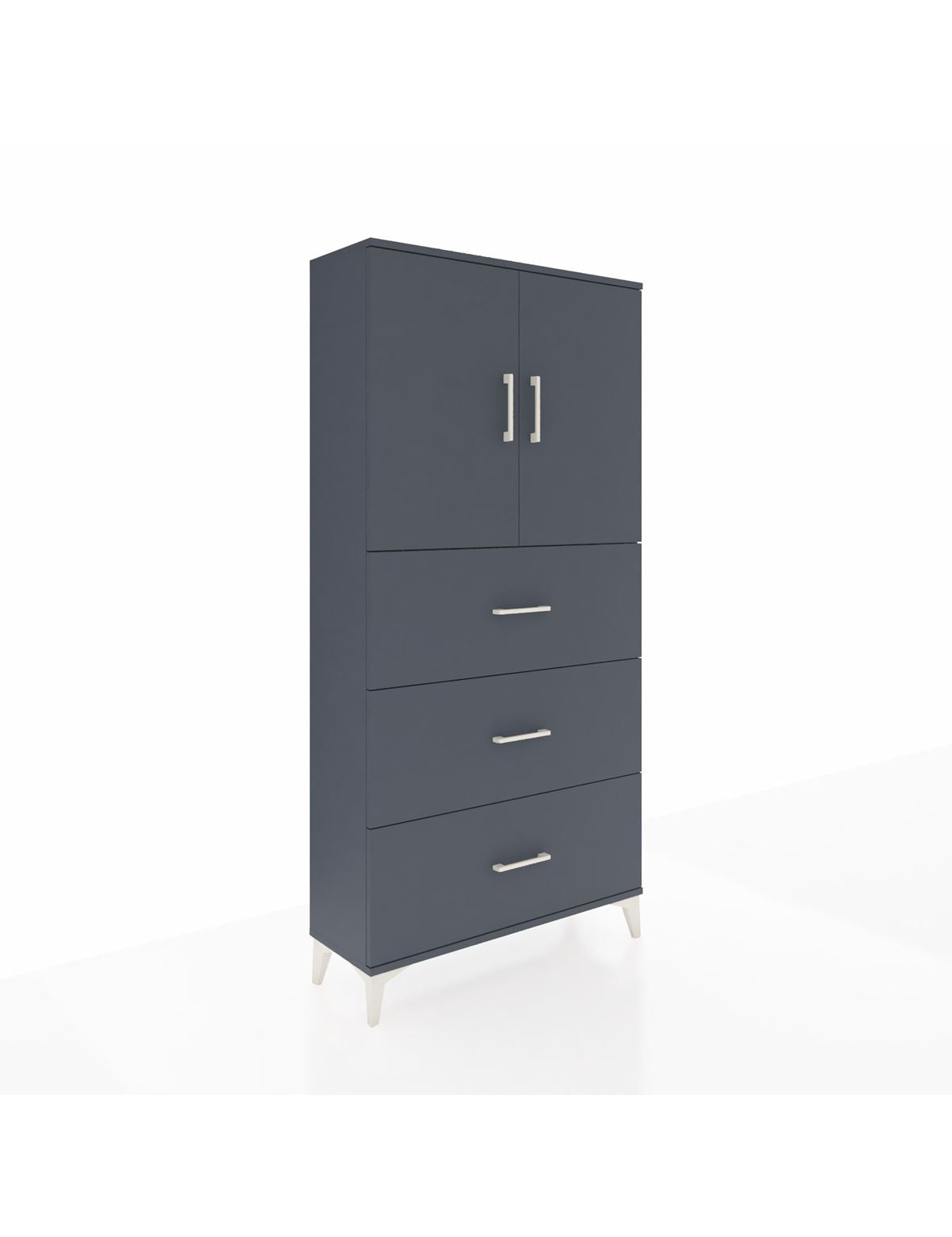 Arges Dolap 2 Raflı 3 Çekmeceli 2 Kapaklı 88x30x182 - S24M024V5A