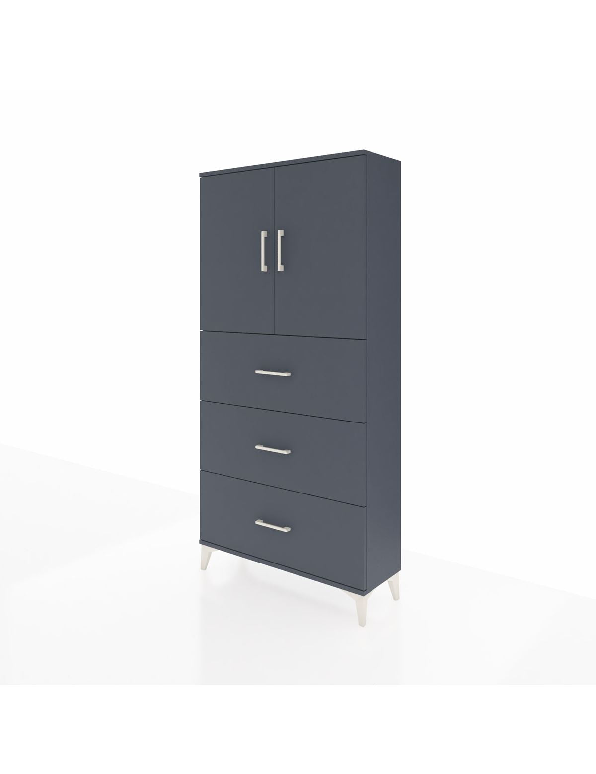 Arges Dolap 2 Raflı 3 Çekmeceli 2 Kapaklı 88x30x182 - S24M024V5A