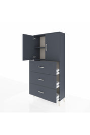 Arges Dolap 2 Raflı 3 Çekmeceli 2 Kapaklı 88x30x182 - S24M024V5A
