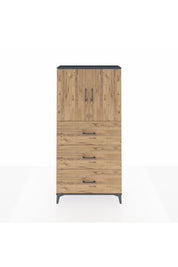 Arges Dolap 2 Raflı 3 Çekmeceli 2 Kapaklı 88x30x182 - S24M024V6A