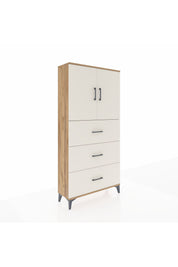 Arges Dolap 2 Raflı 3 Çekmeceli 2 Kapaklı 88x30x182 - S24M024V7A