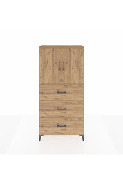Arges Dolap 2 Raflı 3 Çekmeceli 2 Kapaklı 88x30x182 - S24M024V9A