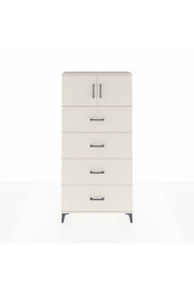 Arges Dolap Tek Raflı 4 Çekmeceli 2 Kapaklı 88x30x182 - S24M025V1A