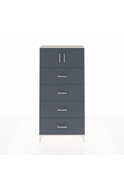 Arges Dolap Tek Raflı 4 Çekmeceli 2 Kapaklı 88x30x182 - S24M025V2A