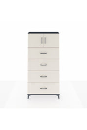 Arges Dolap Tek Raflı 4 Çekmeceli 2 Kapaklı 88x30x182 - S24M025V4A