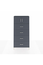 Arges Dolap Tek Raflı 4 Çekmeceli 2 Kapaklı 88x30x182 - S24M025V5A