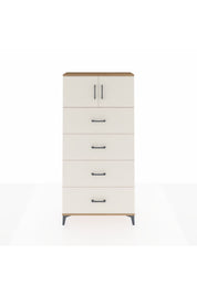 Arges Dolap Tek Raflı 4 Çekmeceli 2 Kapaklı 88x30x182 - S24M025V7A