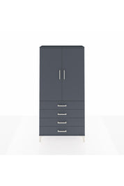 Arges Dolap Tek Raflı 4 Çekmeceli Tek Askılı 88x30x182 - S24M027V5A