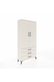 Arges Dolap Tek Raflı 3 Çekmeceli Tek Askılı 88x30x182 - S24M028V1A