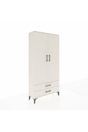 Arges Dolap Tek Raflı 2 Çekmeceli Tek Askılı 88x30x182 - S24M029V1A