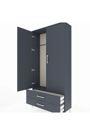 Arges Dolap Tek Raflı 2 Çekmeceli Tek Askılı 88x30x182 - S24M029V5A