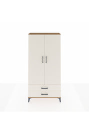 Arges Dolap Tek Raflı 2 Çekmeceli Tek Askılı 88x30x182 - S24M029V7A