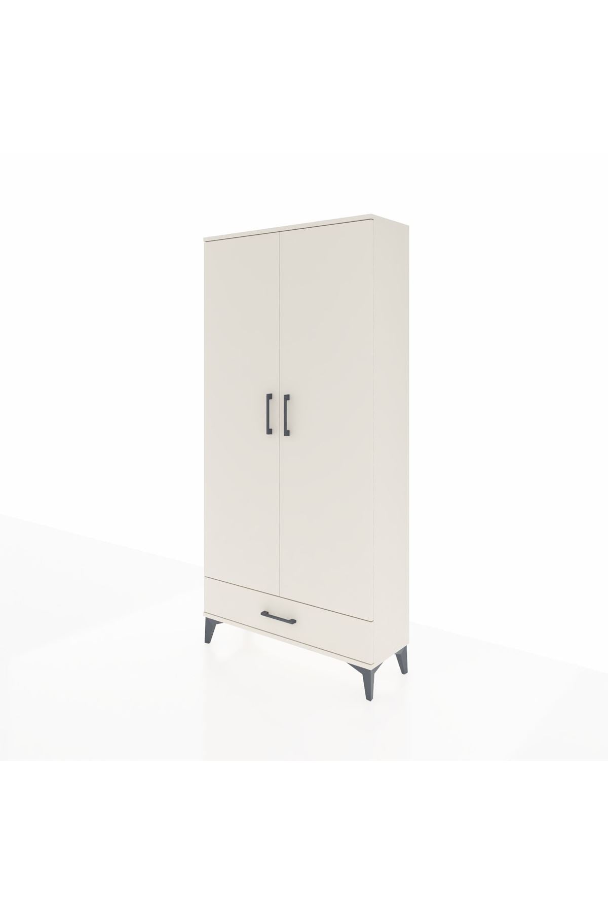 Arges Dolap Tek Raflı Tek Çekmeceli Tek Askılı 88x30x182 - S24M030V1A