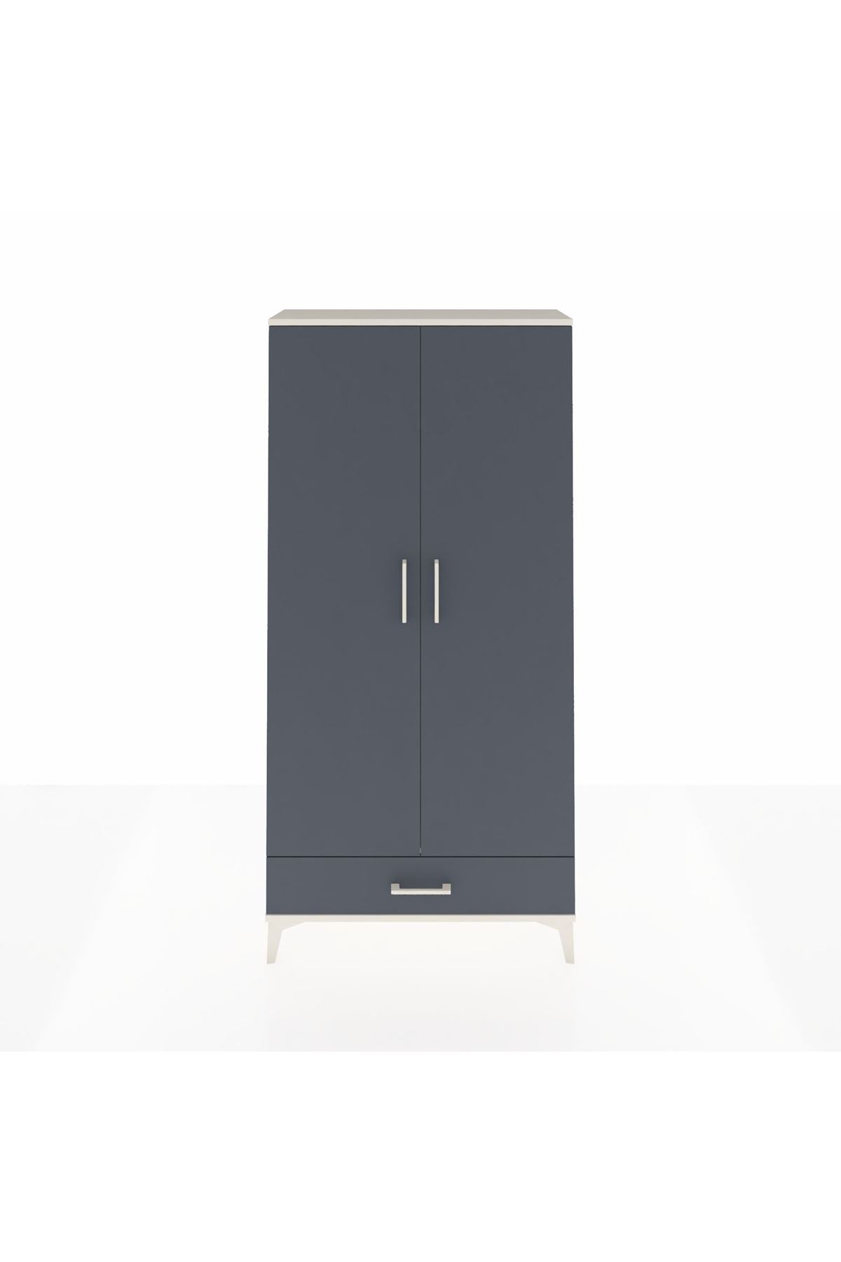 Arges Dolap Tek Raflı Tek Çekmeceli Tek Askılı 88x30x182 - S24M030V2A