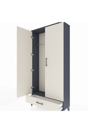 Arges Dolap Tek Raflı Tek Çekmeceli Tek Askılı 88x30x182 - S24M030V4A