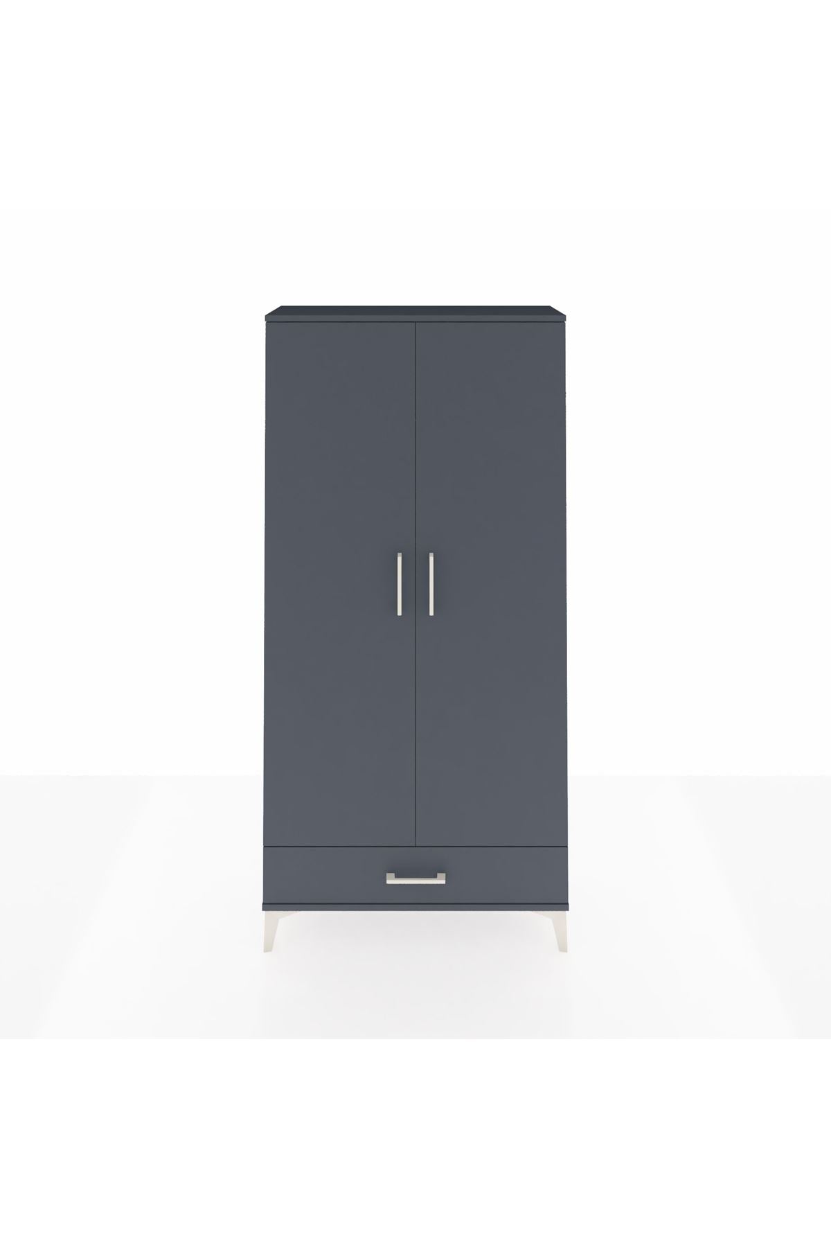 Arges Dolap Tek Raflı Tek Çekmeceli Tek Askılı 88x30x182 - S24M030V5A