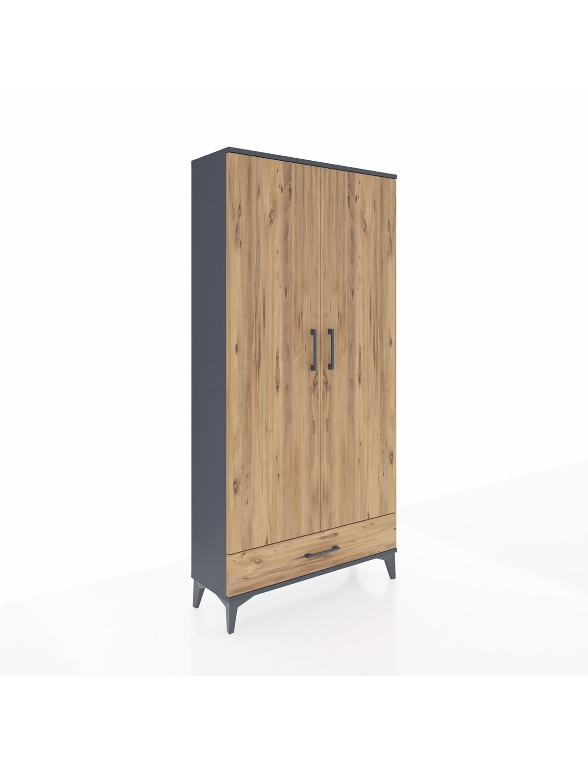 Arges Dolap Tek Raflı Tek Çekmeceli Tek Askılı 88x30x182 - S24M030V6A