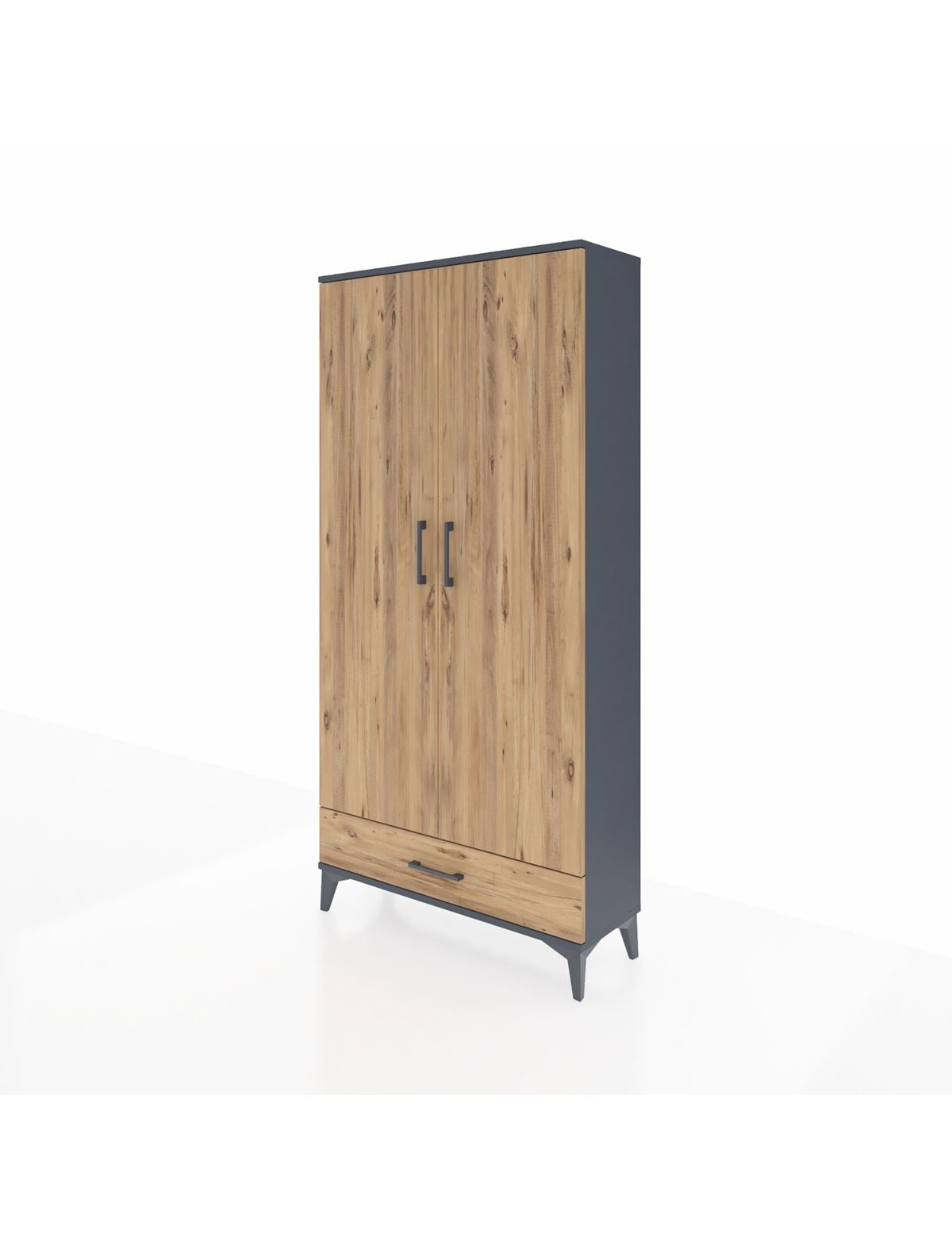 Arges Dolap Tek Raflı Tek Çekmeceli Tek Askılı 88x30x182 - S24M030V6A