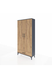 Arges Dolap Tek Raflı Tek Çekmeceli Tek Askılı 88x30x182 - S24M030V6A
