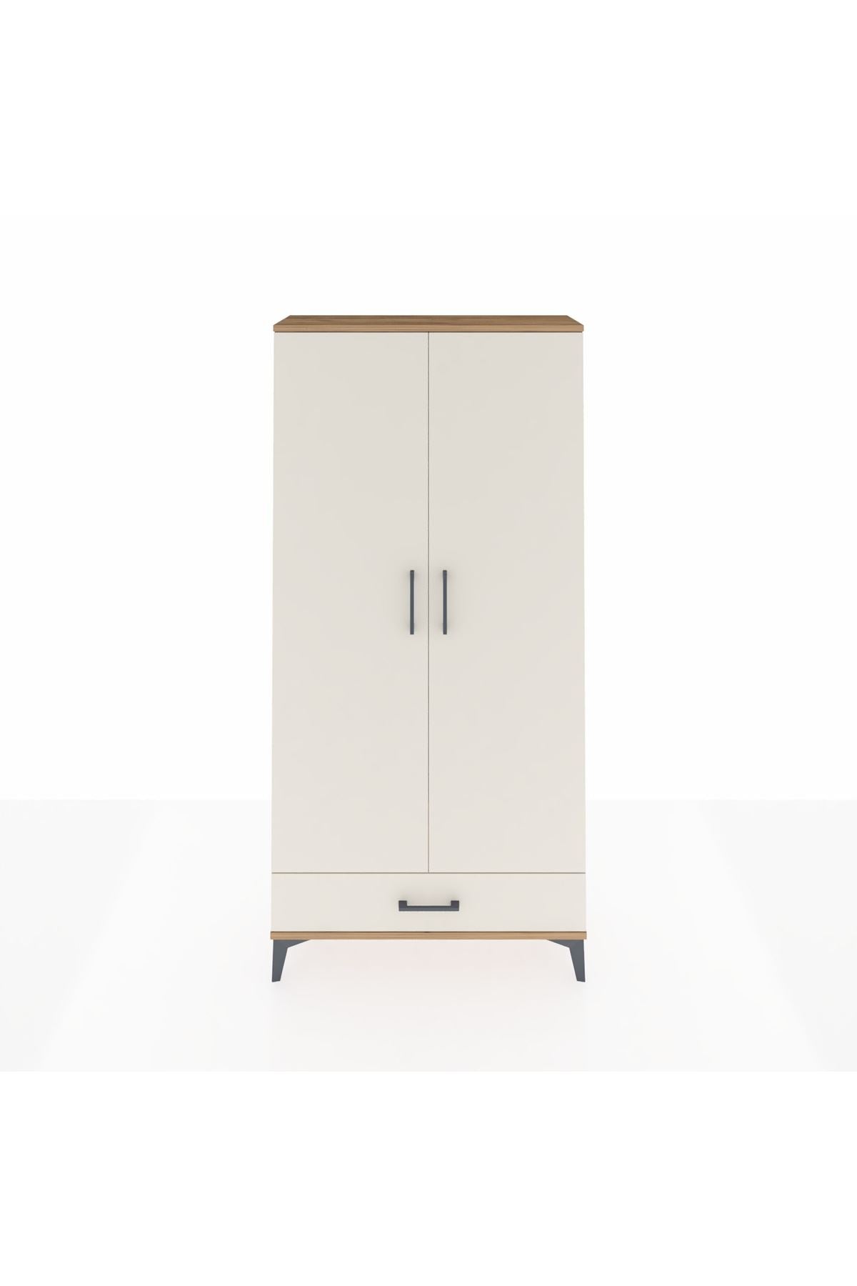 Arges Dolap Tek Raflı Tek Çekmeceli Tek Askılı 88x30x182 - S24M030V7A