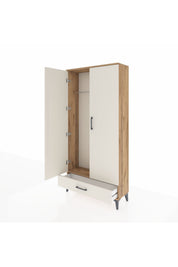Arges Dolap Tek Raflı Tek Çekmeceli Tek Askılı 88x30x182 - S24M030V7A