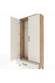 Arges Dolap Tek Raflı Tek Çekmeceli Tek Askılı 88x30x182 - S24M030V7A